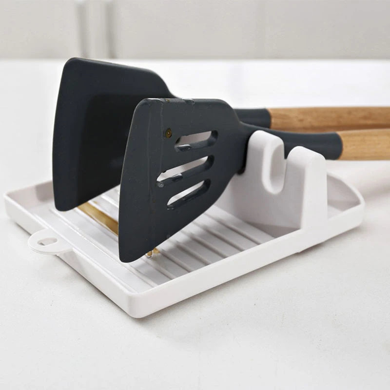 Kitchen Gadgets Kitchen Fork Spoon Holders Spatula Rack Shelf Organizer Chopsticks Holder Non-slip Spoons Pad Kitchen Utensil