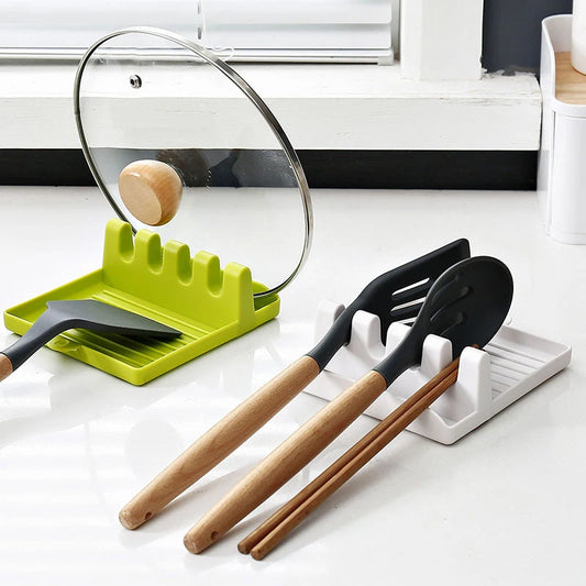 Kitchen Gadgets Kitchen Fork Spoon Holders Spatula Rack Shelf Organizer Chopsticks Holder Non-slip Spoons Pad Kitchen Utensil