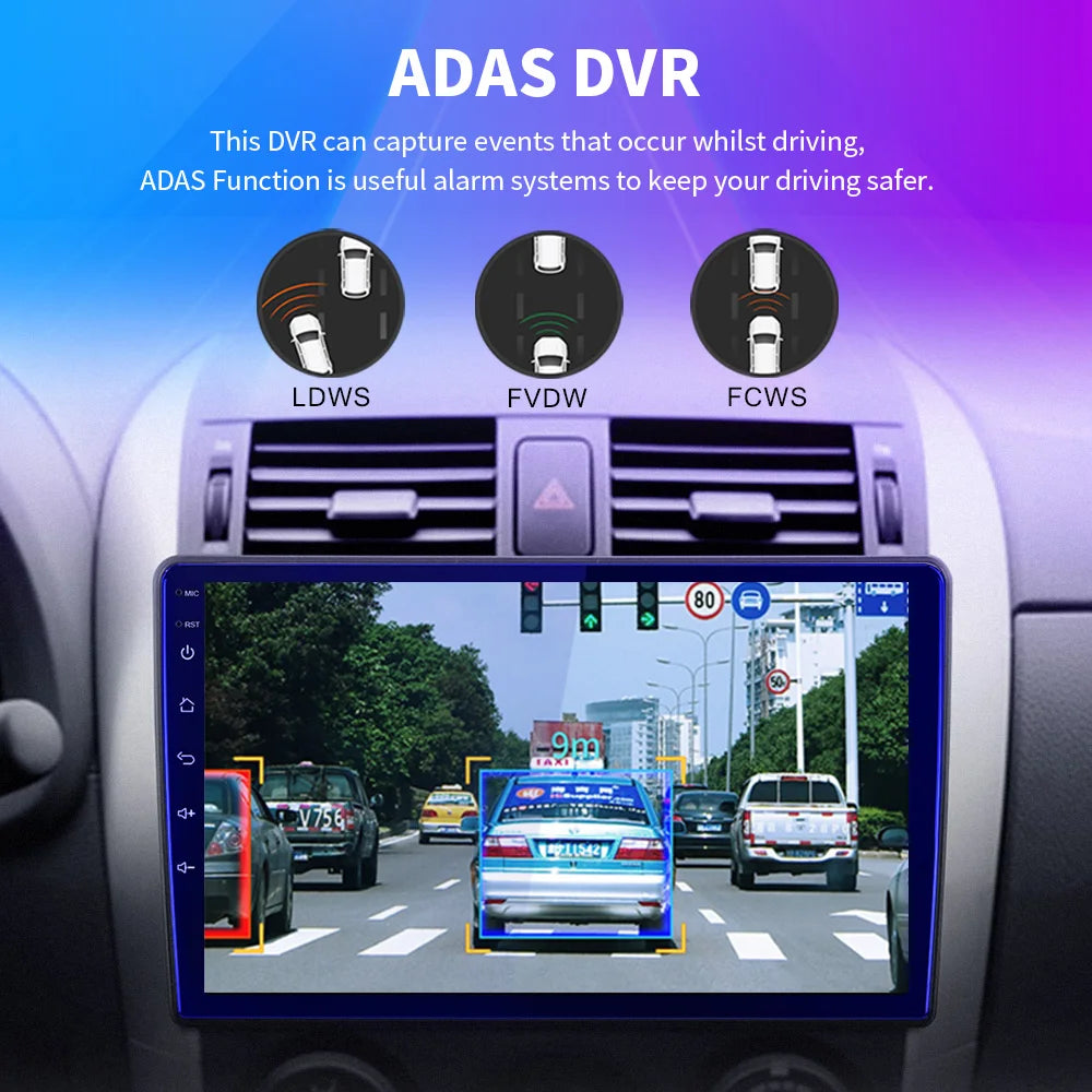 Car DVR 170° Wide Angle Dash Cam Video Recorder 1080P Universal For Android Car DVD Player Navigation System