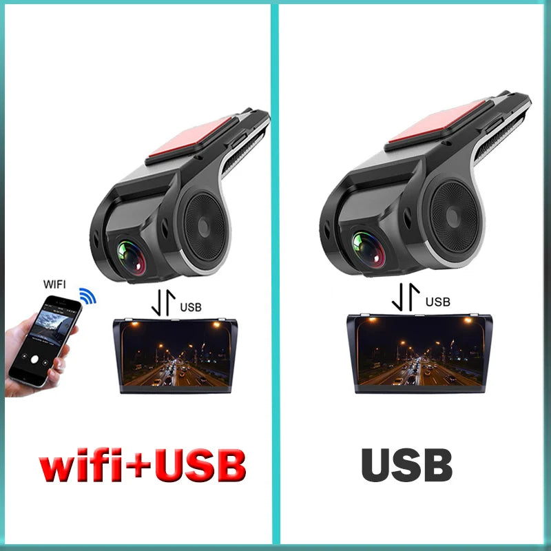 Car Dash Cam USB HD 1080P 170 Degree Wide Angle Car Camera Recorder Front  ADAS Dashcam Android DVR Auto Recorder Night Version