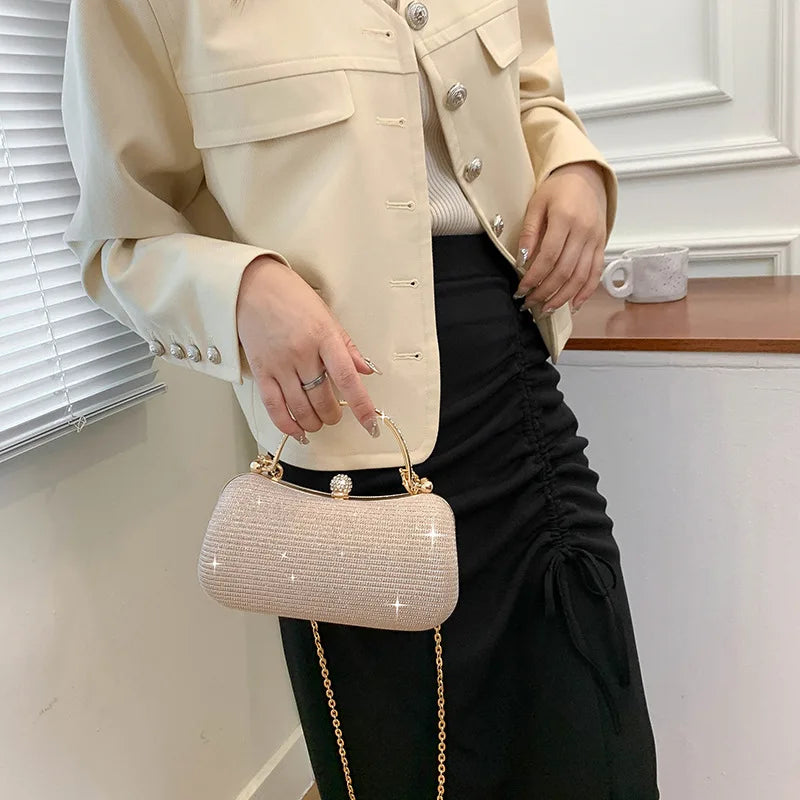 Cute Small PVC Shoulder Crossbody Bags for Women 2023 Hit Luxury Party Evening Handbags and Purses Female Travel Clutch