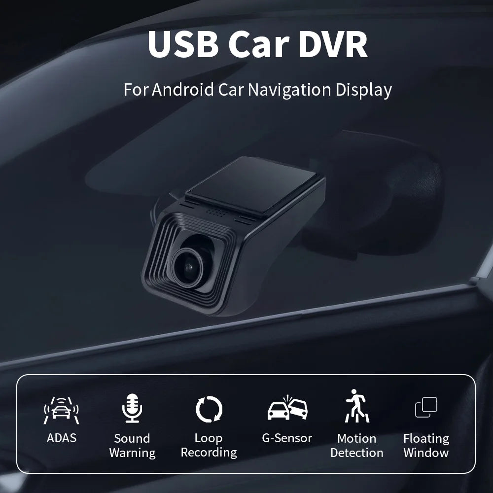 Car DVR 170° Wide Angle Dash Cam Video Recorder 1080P Universal For Android Car DVD Player Navigation System