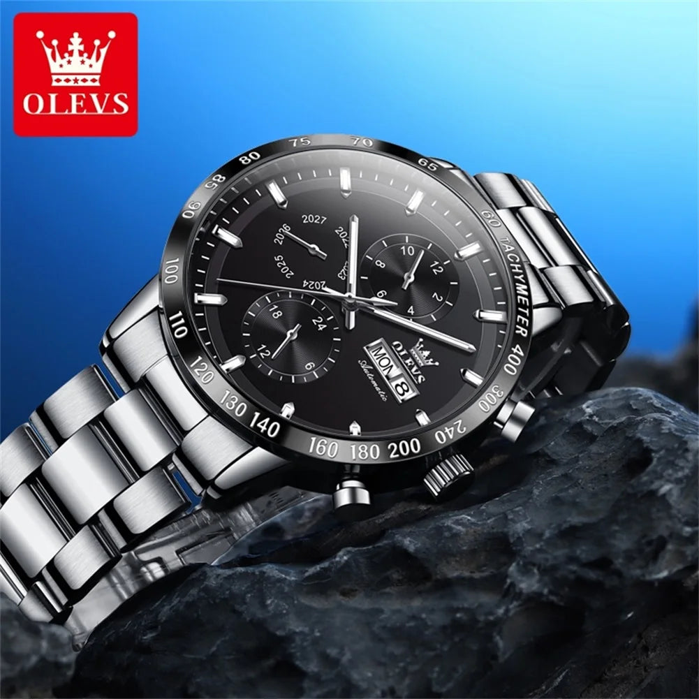 DOHA Luxury Chronograph Automatic Man Watch Waterproof Complete Calendar Fashion Diving Series Mechanical Wrist Watches for Men