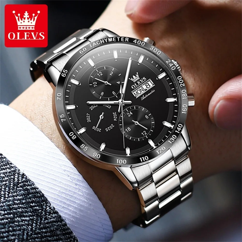 DOHA Luxury Chronograph Automatic Man Watch Waterproof Complete Calendar Fashion Diving Series Mechanical Wrist Watches for Men