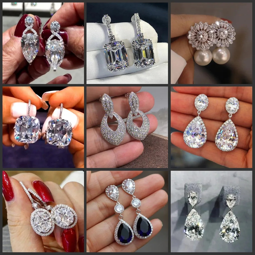 52 Styles Lab Moissanite Dangle Earring