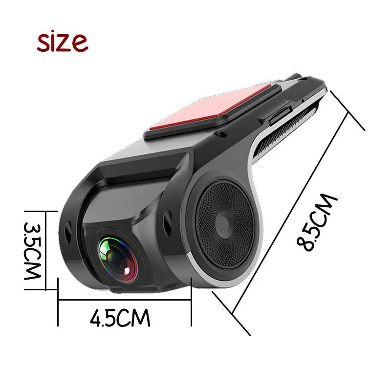 Car Dash Cam USB HD 1080P 170 Degree Wide Angle Car Camera Recorder Front  ADAS Dashcam Android DVR Auto Recorder Night Version