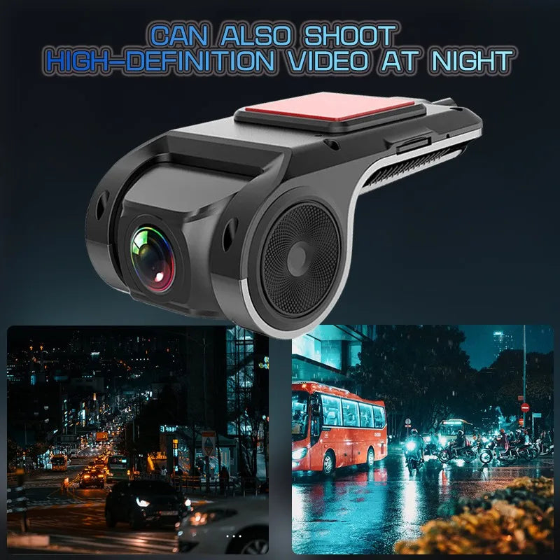 Car Dash Cam USB HD 1080P 170 Degree Wide Angle Car Camera Recorder Front  ADAS Dashcam Android DVR Auto Recorder Night Version