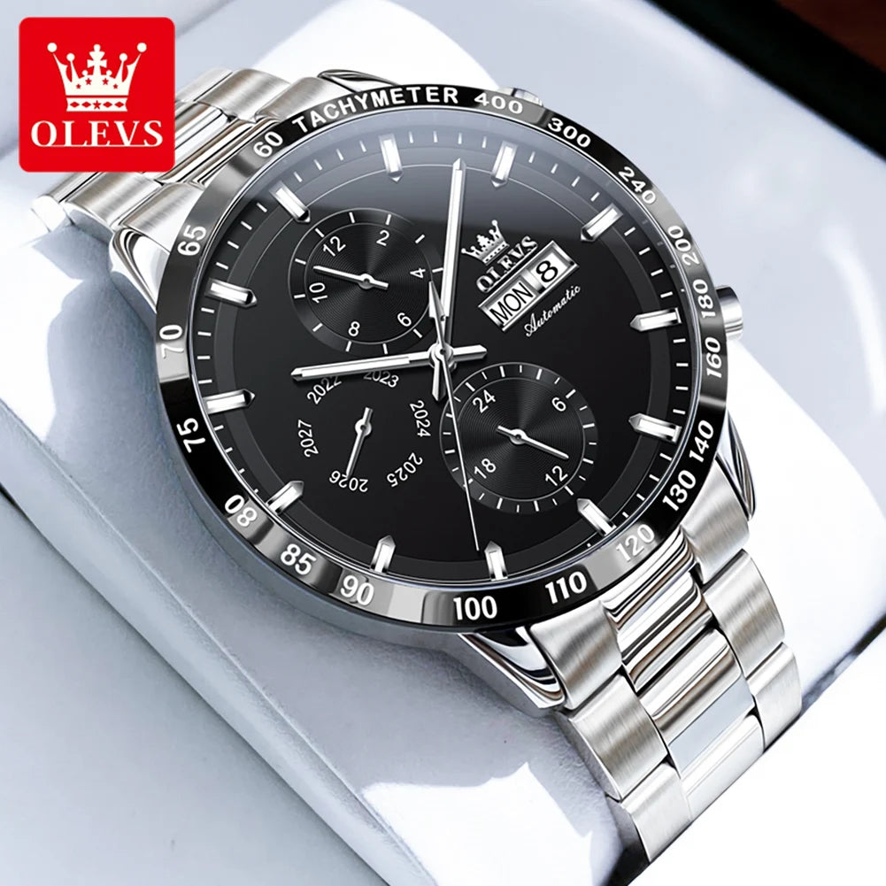 DOHA Luxury Chronograph Automatic Man Watch Waterproof Complete Calendar Fashion Diving Series Mechanical Wrist Watches for Men