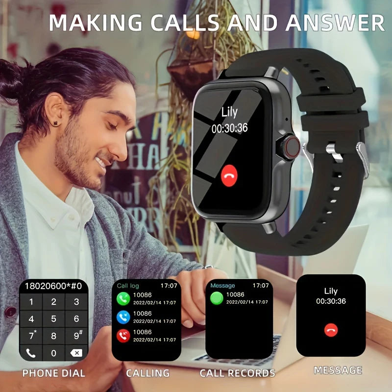 Smart watch, wireless for iPhone/Android